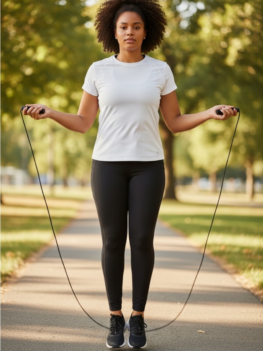 Athletic Works Black Jump Rope - Picture 2 of 4